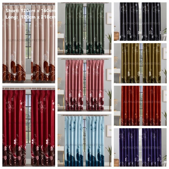 Modern Langsir Curtain Hook / Rod Semi Blackout Cangkuk Rodpocket