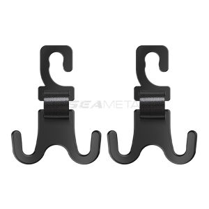 SEAMETAL Car Seat Hook Back Seat Headrest Hook Holder Multifunctional Double Hook Car Organizer