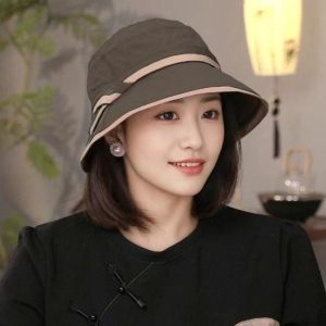 MAOMEI STUDIO Vành rộng Mũ che chống nắng Nhẹ Khô nhanh Mũ xô Thời trang Có thể gấp lại Mũ ngư dân Mùa hè