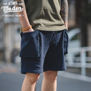 Maden brand overalls men summer new products hip hop Japanese retro military style P44 shorts large pockets casual beach travel five pants