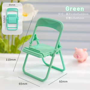Candy Colorful Holder Foldable Desktop Cellphone Bracket Universal Mini Stand for Phone Mini Cute Chair Shape Phone Stands Table Top Decoration