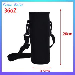 [Feibe Befei] 1x Neoprene Water Bottle Carrier Insulated Cup Cover Bag Holder Pouch with Strap