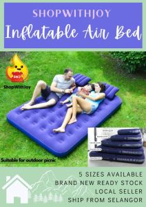 【ShopWithJoy】King Size Inflatable Air Bed Air Mattress Twin Double Queen Size Katil Tilam Angin Camping Bed 充气床