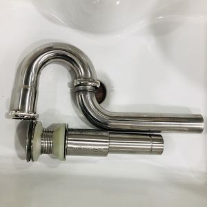 Xi phông chậu rửa mặt Bộ xả lavabo inox bóng inox 304 mờ cao cấp