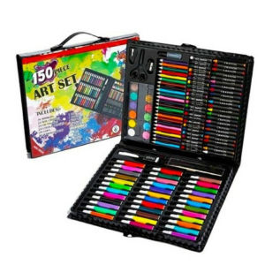 Crayon Anak Art Set 150 Pensil Warna Colouring Set Alat Tulis Mewarnai dan Menggambar