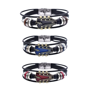 Comfortable Bracelet Leather Bracelet Multilayer Statement Bracelet Fashionable Women Bracelet Suitable for Everyday