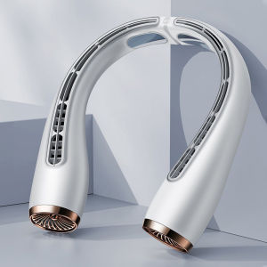 Turbo lạnh không khí quạt đeo cổ lười biếng ngoài trời Quạt làm mát kép lạnh không cánh treo cổ điện fanner thể thao USB fanner lạnh máy điều hòa