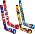 Deekin Set of 12 32 Inch Inflatable Hockey Sticks Hockey Party Favors, 4 Trendy Style, Large Hockey Birthday Party Decorations Funny Blow Up Hockey Stick Sports Birthday Party Supplies. 
