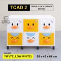 LEMARI PAKAIAN PLASTIK KARAKTER LEMARI BEBEK CLUB ALFA DUCK [CLBBOX]. 