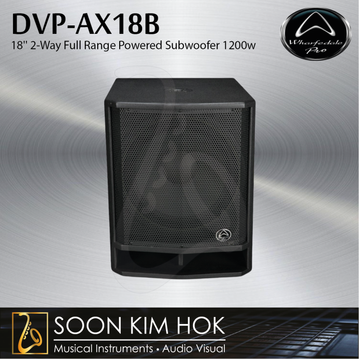WHARFEDALE PRO DVP-AX18B 18'' 2-Way Full Range Powered Subwoofer 1200w ...