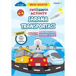 Buku Aktivitas Anak Full Color Fun Simple Activity Sarana Transportasi Bonus Poster