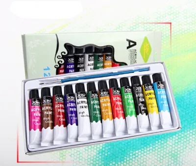 Bộ 12 màu acrylic dạng tuýp (12ml hộp giấy)
