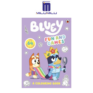 Bluey: Fun and Games: A Colouring Book: Official Colouring Book Paperback by Bluey Original English books