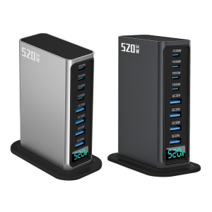 Multiple Device 520W USB C Chargers 8 Port Fast Charging Station for Smartphones Laptops and Electronics