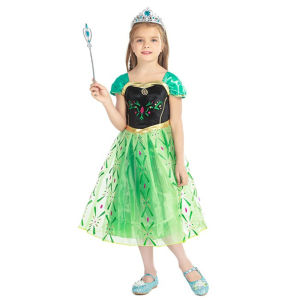 Girls Dress Frozen Anna Princess Dress Birthday Performance Childrens Dresses
