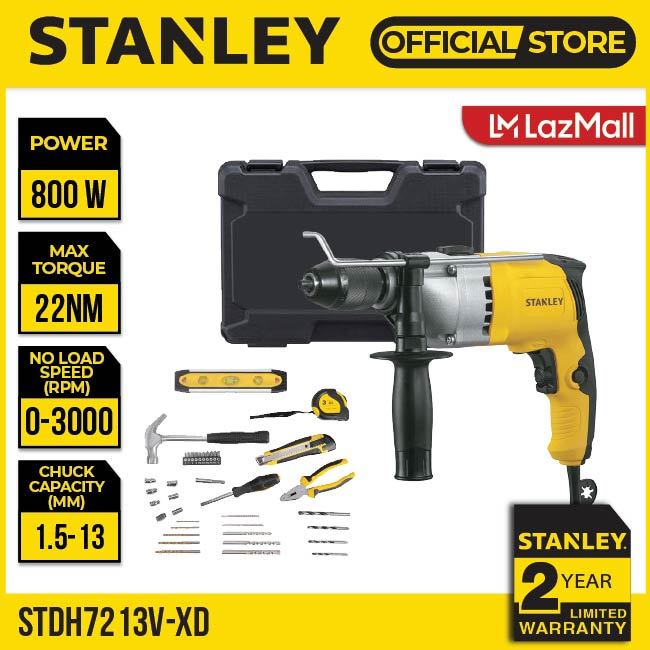 Stanley STDH7213V-XD Percussion Drill 800W 13mm Hand Tools Set