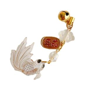Vibranting Handmade Fish Star Alloy Phone Charm Pendant Sturdy Acrylics Materials with Adjustable Length Designs