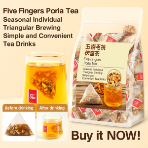 Poria Liver Detox Tea Natural And Organic Herbal Body Dehumidifying Tea Enhance Fat Metabolism System