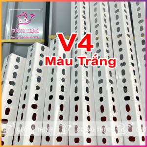 Sắt V lỗ V4 dài 1m dày 16ly lắp ráp kệ sắt khung sắt kệ sắt
