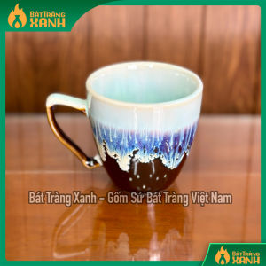 Cốc Sứ Bát Tràng Men Hỏa Biến Cao Cấp Cốc Vát Cốc Trụ LipTon Cốc Uống Nước Cố Sứ Uống Trà Cafe Ca Quai Uống Nước