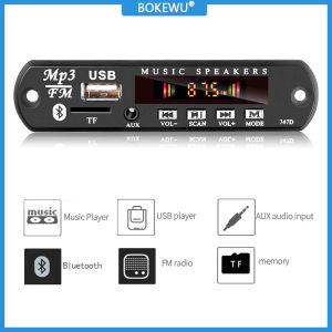 BOKEWU 5V 12V MP3 WMA Decoder Board Audio Module USB TF Radio Bluetooth 5.0 Wireless Music Car Kit MP3 Player With Remote Control