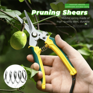 SERAPHYXO Ergonomic Handle Pruning Shears Stainless Steel Safe Lock Horticulture Secateur Resistant Design Non-slip Tree Branch Trimmer Garden Use