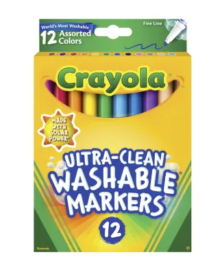 Crayola Ultra-Clean Washable Markers 12 Assorted Colors