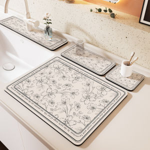 Bathroom draining mat Diatomite antiscalding mat