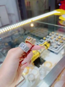 {loại1} Nhẫn nam mo 2 hàng bagguet nhân tạo mẫu mới siêu sáng Kami trang sức sỉ NM264