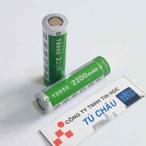 Pin 18650 Li-ion 4.2V 2200mAh (Pin sạc Li-ion) /  Pin đầu Bằng
