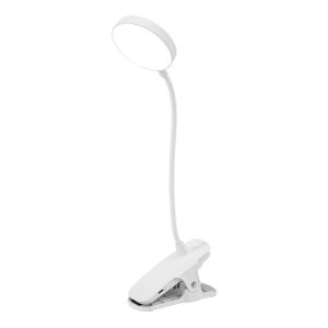 360° Flexible Study Table Lamp with Clip USB Rechargeable Desk Lamp Bedside Night Light for Bedroom Study Reading Office Work