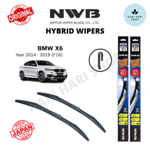 Original NWB Hybrid U Hook Wiper (Set) for BMW X6 F16 (Year 2014-2019(F16)(24"/20")