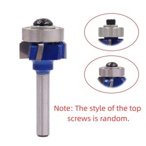 SKJK Thân 6.35mm Bộ định tuyến tròn R1 R2 R3 4 góc Mũi cắt cổ điển Bền Chuyên nghiệp Dao phay gia công gỗ Cho gỗ