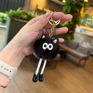 พวงกุญแจขนฟู พวงกุญแจขนปุกปุยน่ารัก 704