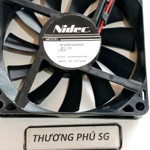 Quạt 8Cm Dày 1.5Cm / Điện áp DC 24V Loại 2 dây nối nguồn (Quạt tháo LK)