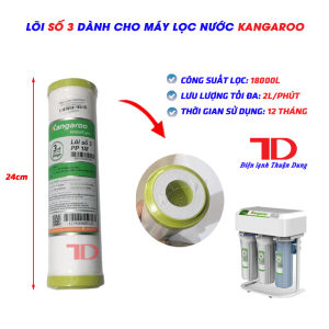 Bộ 3 lõi lọc nước Kangaroo 123 linh kiện thay thế dành cho máy lọc nước RO - Điện Lạnh Thuận Dung