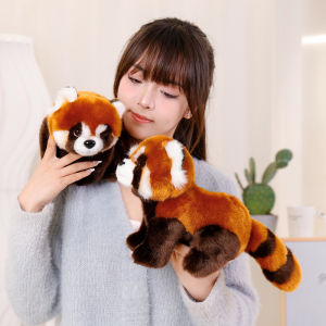 JOJO CASTLE Red Panda Stuffed Animal Stuffed Raccoon 30cm Cute Jungle Animal Red Panda Plush Toy Forest Animals for Kids Christmas Gifts Birthday