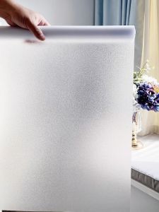 Glass frosted stickers transparent opaque anti-privacy window film toilet bathroom balcony sliding door stickers 5m*45cm