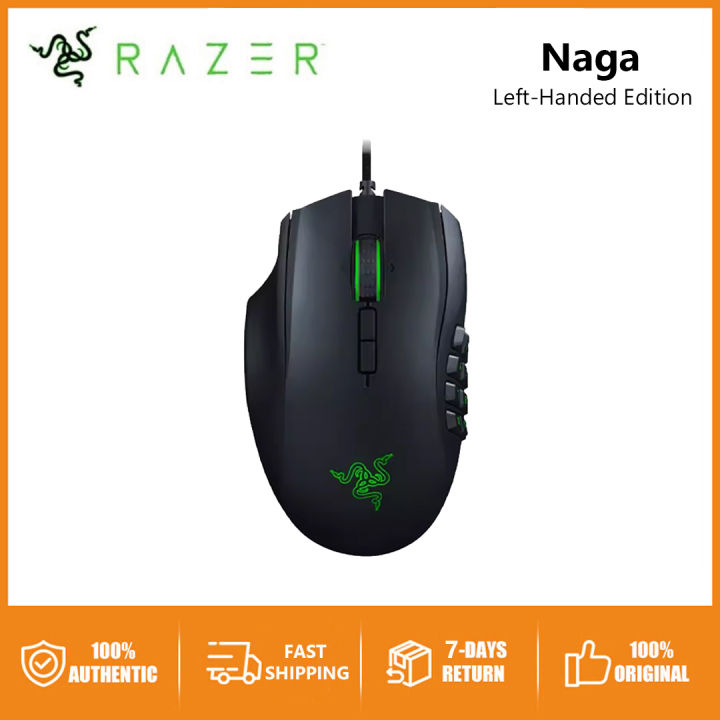 Original Razer Naga LeftHanded Edition Ergonomic MMO Gaming Mouse for LeftHanded Users Lazada