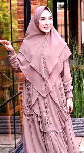 REALPICT GAMIS SYARI KODE 10 FREE HIJAB BAHAN CERUTY LD 110 PB 140 TERBARU TANGAN PERTAMA KONVEKSI TERMURAHo
