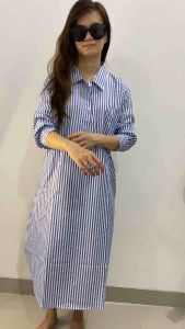 TUNIK KEMEJA WANITA SALUR BIRU 798