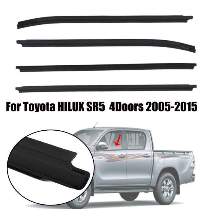 4-Pc Weatherstrip Window Molding Trim For Toyota Scion XB 2008-2015 – Outer Door Seal Kit