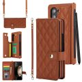 Cover For Samsung Galaxy Z Fold 5 3 4,Lanyard Crossbody Pen slot Multi Card Wallet Shoulder Strap Case Luxury PU leather. 