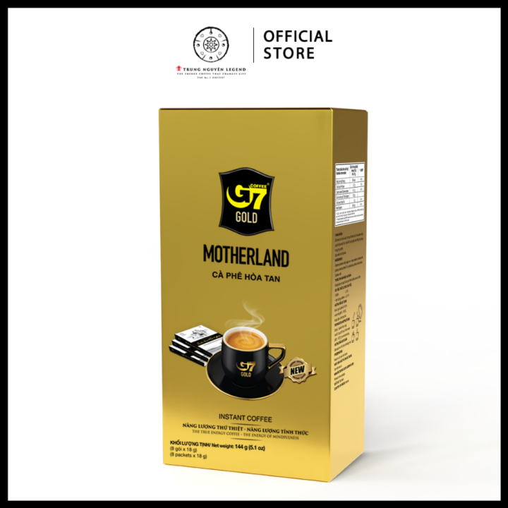 Trung Nguyên Legend - Cà phê sữa hòa tan G7 Gold Motherland - Hộp 8 gói ...