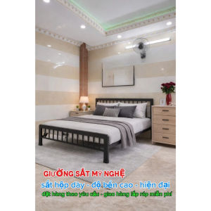 [FURNI HOME] IN ZALO N Giường sắt mỹ nghệ cao cấp nhiều kích thước từ 1m đến 1m8 dài 2m - Nội Thất Đại Thành