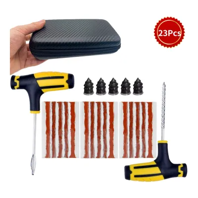 【Worth-Buy】 ZFOUEK Car Tire Repair Kit Puncture Plug Tools Tyre Puncture Emergency for Tire Strips Stirring Glue Repair Tool Kit