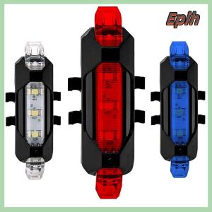 [Epih] Bicycle Light LED Waterproof Rear Tail Light USB Rechargeable Bike Light Mount Cycling Safety Warning Light Bicycle Accessories