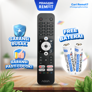 Remote TV Aqua Smart TV HTR-U31 Original / Remot TV Aqua LCD LED H32K66UG Ori