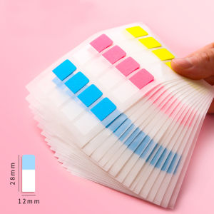 120 Sheets Index Sticky Notes Transparent Writable Classification Label Sticker Korean