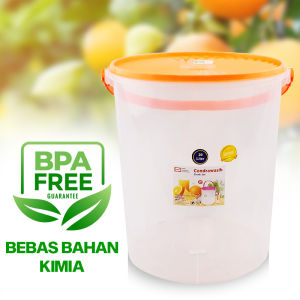SHINPO Toples Plastik Dengan Tutup Dan Gagang 8 Liter Sealware Jar Cendrawasih SPO-SIP-608H